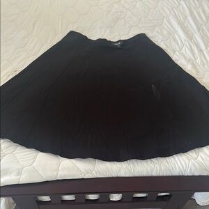 Collectif Black Circle Swing Women's Skirt with pockets